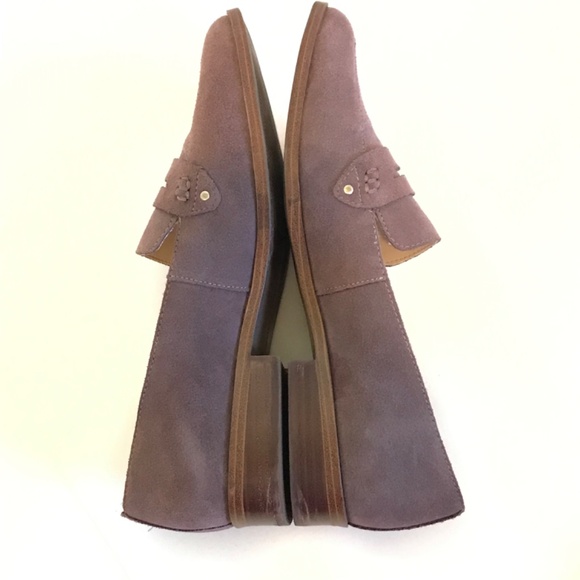 SOLE SOCIETY Penny Loafers Suede Flats Jessica Dusty Plum Women’s Size 9M - Picture 11 of 16